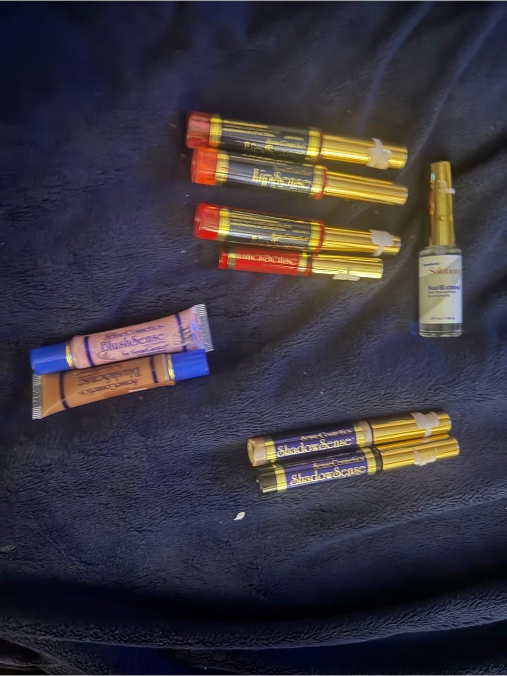 LipSense Long-Wear Lip Color Set in Red and Purple Accents